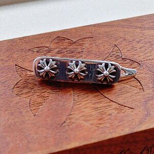 Chrome Hearts Cross Hair Tie / Brooch 925 Sterling silver